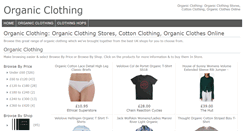 Desktop Screenshot of organicclothing.co.uk